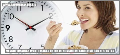 Menunjang Metabolisme