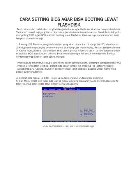 Format Flashdisk FAT32 untuk BIOS