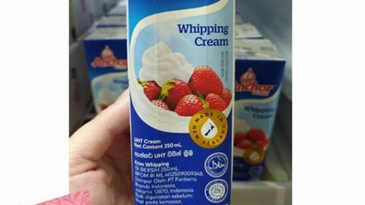 Menyimpan Whipping Cream Cair, Resep6-10k