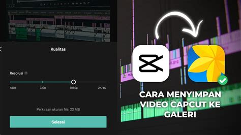 Menyimpan Video CapCut
