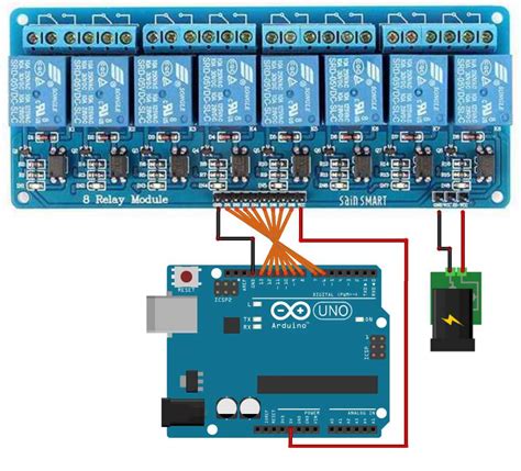 Merangkai Rangkaian Relay Arduino
