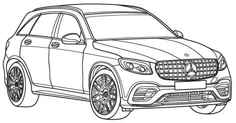 Mercedes Benz Glc Coloring Sheets
