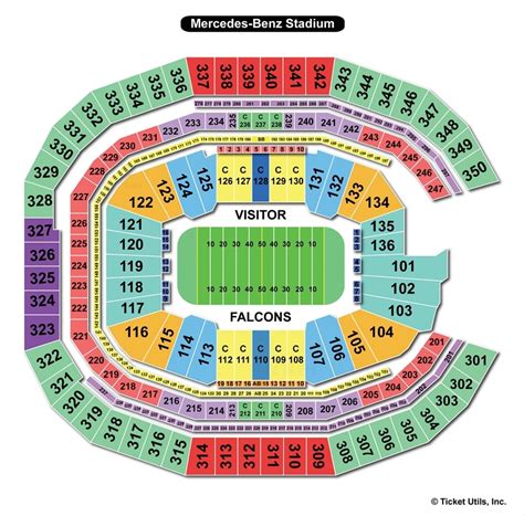 Mercedes Benz Stadium Detailed Seating Chart