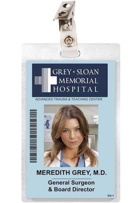 Meredith Grey Badge Printable