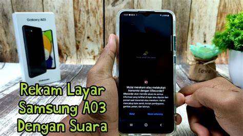 Merekam Layar Hp Samsung A03