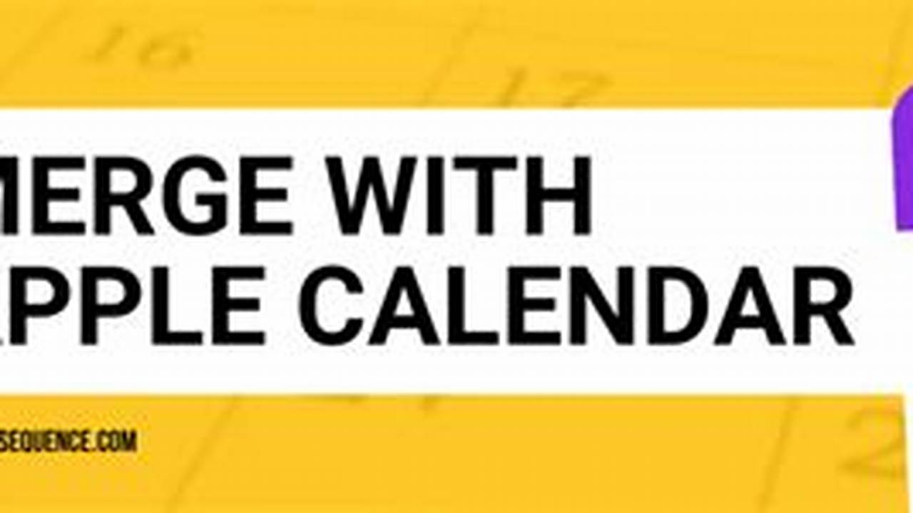 Merge Apple And Google Calendar