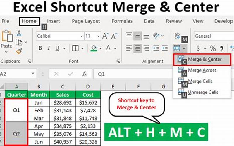 Merge Center Shortcut