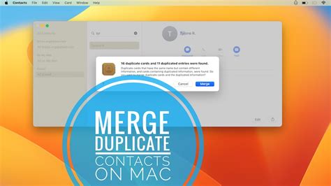 Merge Duplicate Contacts on macOS