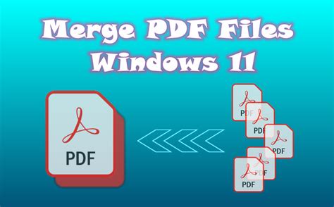 Merge PDF Files in Windows