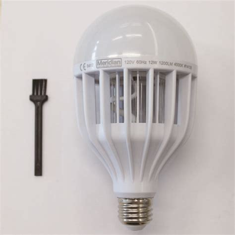 Meridian 60W Equivalent UV Bug Zapper LED Light Bulb 3 Function 