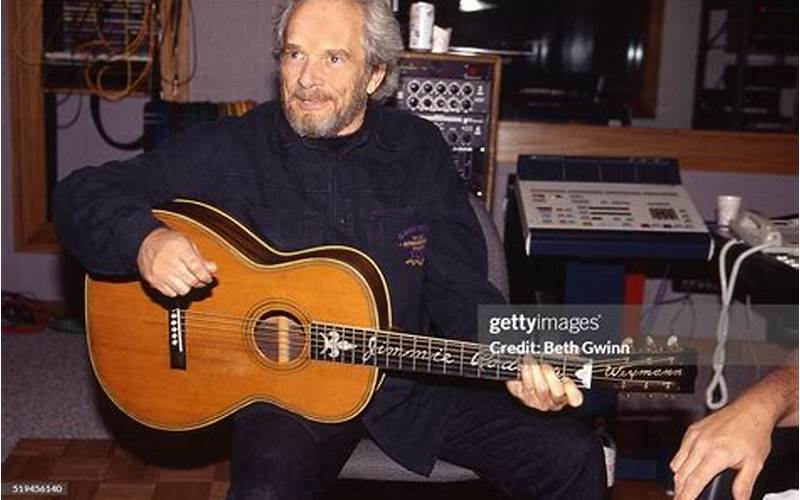 Merle Haggard In Recording Studio