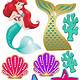 Mermaid Printable Cake Topper