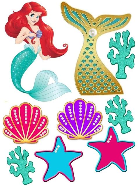 Mermaid Tail Topper Printable