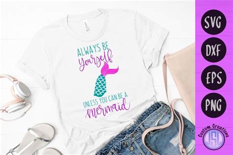 Download Mermaid Always Be Yourself Unless DXF Files