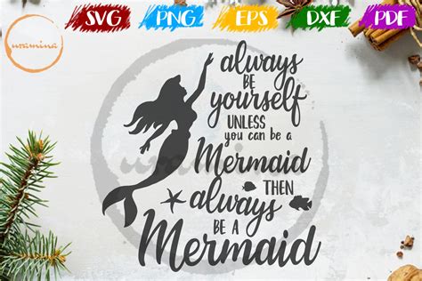 Download Mermaid Always Be Yourself Unless For Crafts