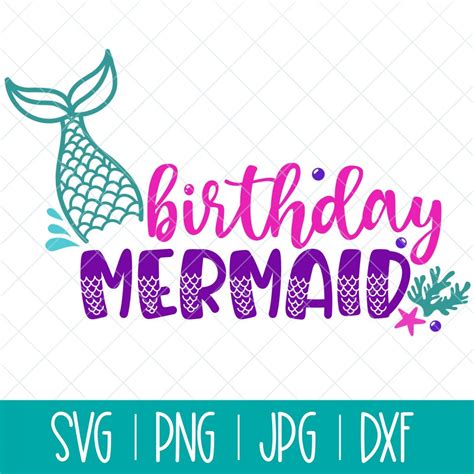 Mermaid Birthday Svg Free