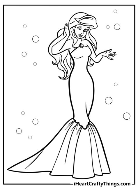 Mermaid Coloring Pages Ariel
