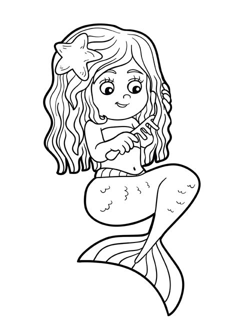 Mermaid Coloring Pages Free Printables
