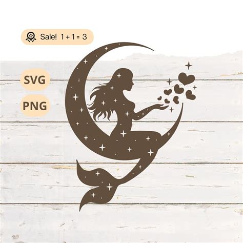 Download Mermaid Moon SVG Commercial Use