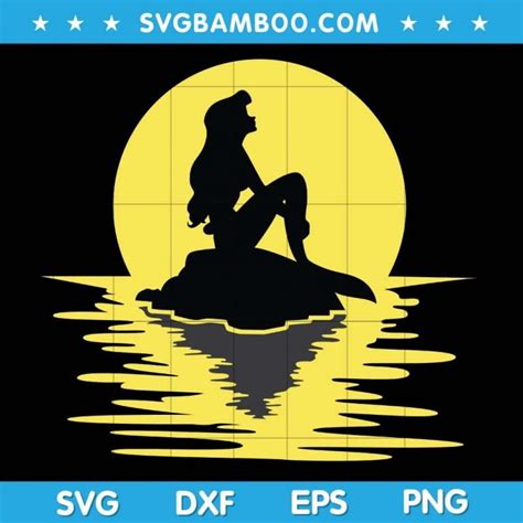 Download Mermaid Moon SVG Files DXF Files