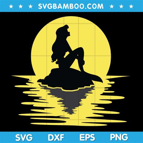 Download Mermaid Moon SVG Images