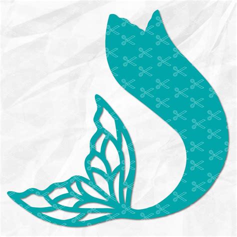 Download Mermaid SVG Bundle, Mermaid Tail Svg Files DXF Files