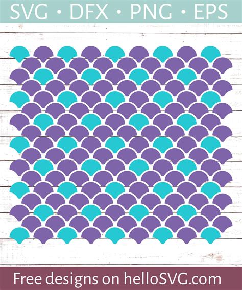 Make a Splash with Mermaid Scale SVG Designs: Create Stunning Projects with These Mesmerizing Patterns