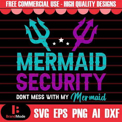 Unleash the Charm of Mermaid Tales with Stunning Mermaid Security SVG Designs!