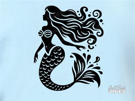Unleash The Enchantment with Exquisite Mermaid SVG Images - Dive into an Ocean of Imagination!