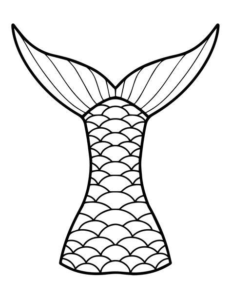 Mermaid Tail Coloring Page