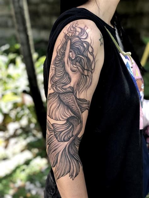 Mermaid Tattoo On Arm