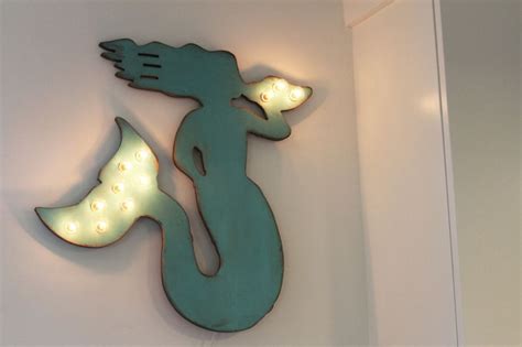 Mermaid wall decor tail lights
