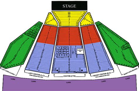 Merriweather Pavilion Seating Chart