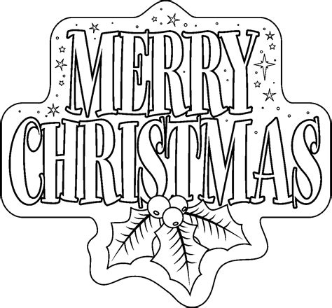 Merry Christmas Coloring Pages Print
