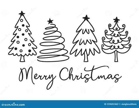 Merry Christmas Outline