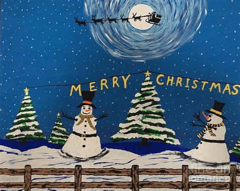 Merry Christmas Painting