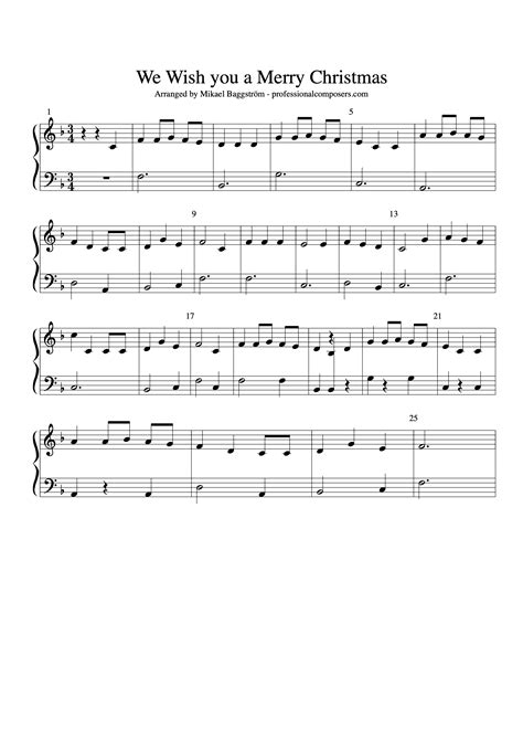 Merry Christmas Sheet Music