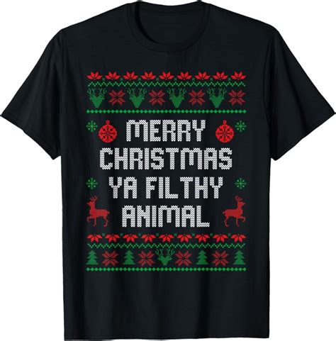 Get Festive with 'Merry Christmas You Filthy Animal' PJs - Perfect for the Holidays!