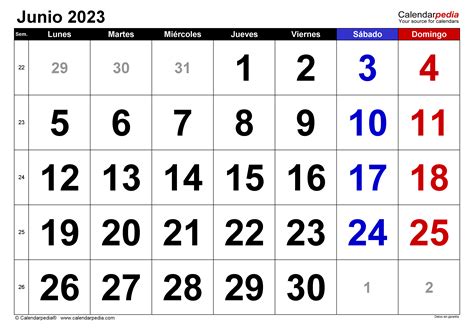Mes De Junio Calendario CALENDARIO JUNIO 2023 - 2024 : EL CALENDARIO JUNIO 2023 - 2024 PARA  IMPRIMIR GRATIS - MES Y ANO AGENDA