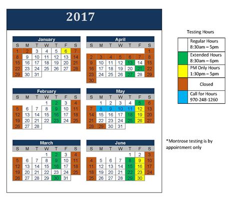 Mesa State University Calendar