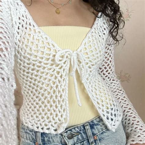 Mesh Crochet Cardigan