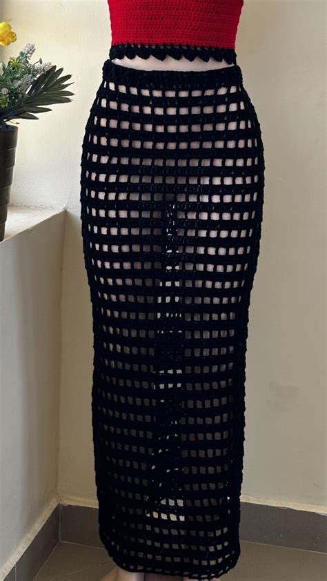 Mesh Crochet Skirt