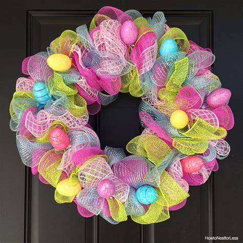 Mesh Wreath Easter