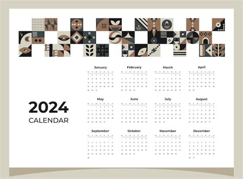 Mesmerizing Patterns 2024 Calendar