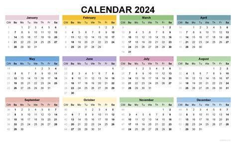 Mesmerizing Printable Landscape Calendars for 2024