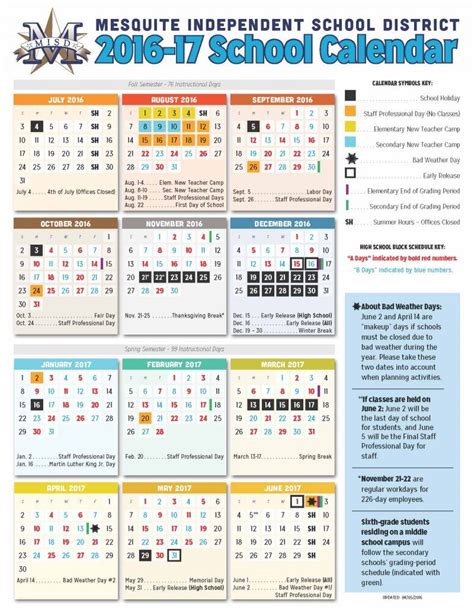 Mesquite Isd District Calendar