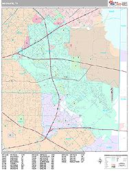 Mesquite TX Zip Code Map