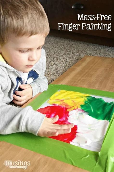 Mess-Free Finger Painting Fun