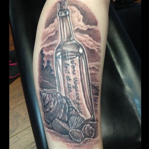 Neotraditional message in a bottle by Chris Price guesting
