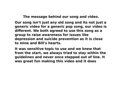 Message Behind the Song
